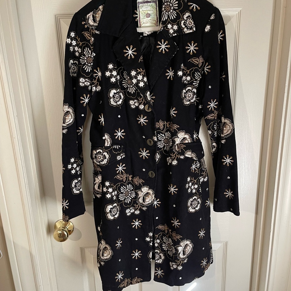 Floral Black Dress